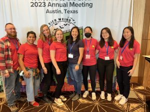 Jessica Hua's lab group, SICB 2023